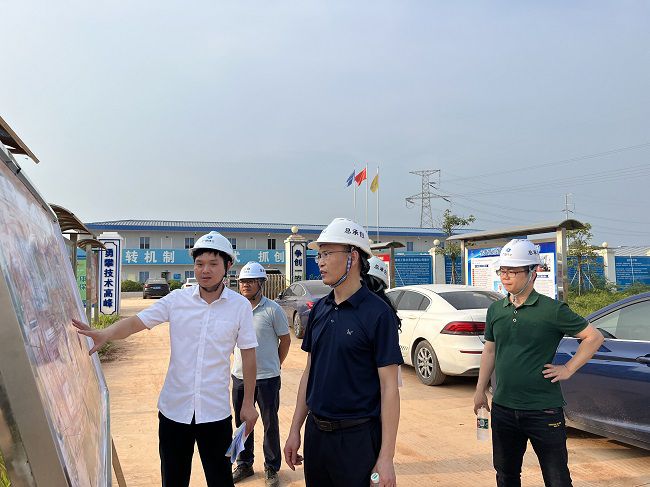 翟羽佳听取项目现场汇报。蒋佳伦摄（建图）.jpg