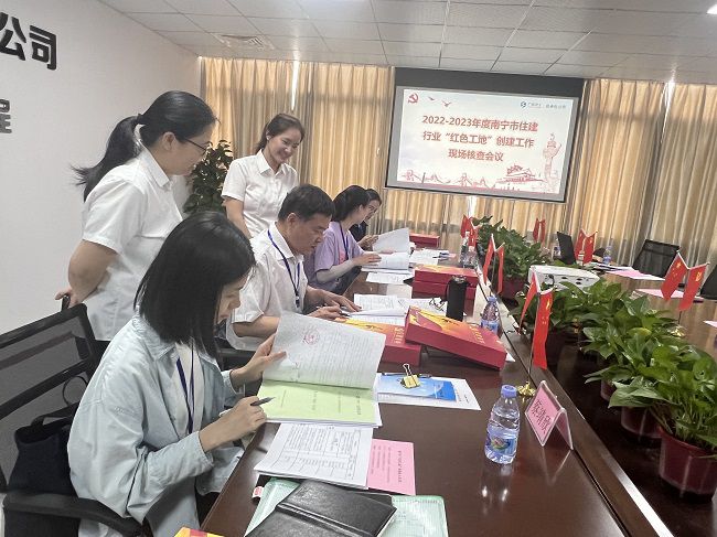查看党建资料。卢丽君 摄（建图）.jpg